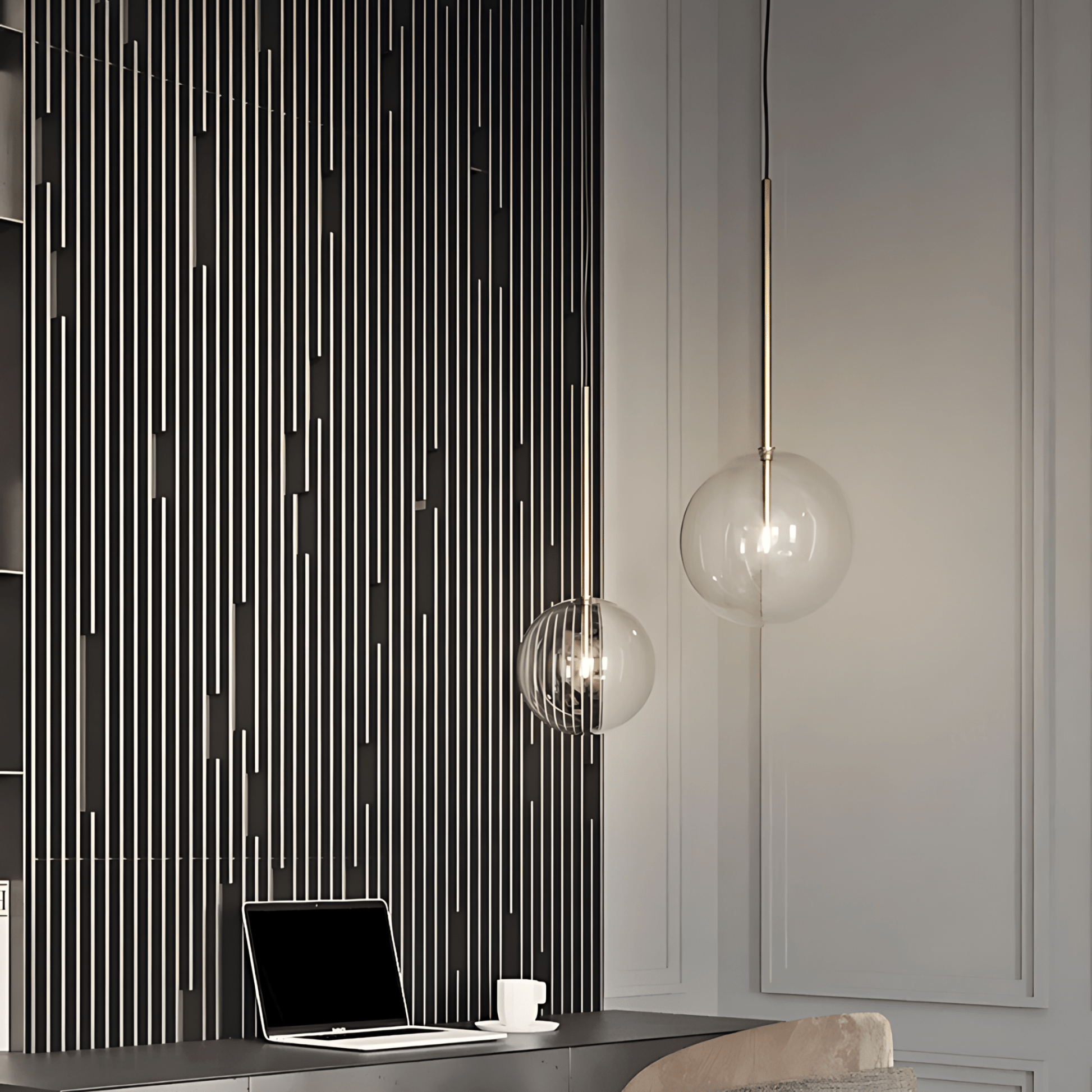 Contemporary Glass Globe Pendant Light In Three Sizes NALANI