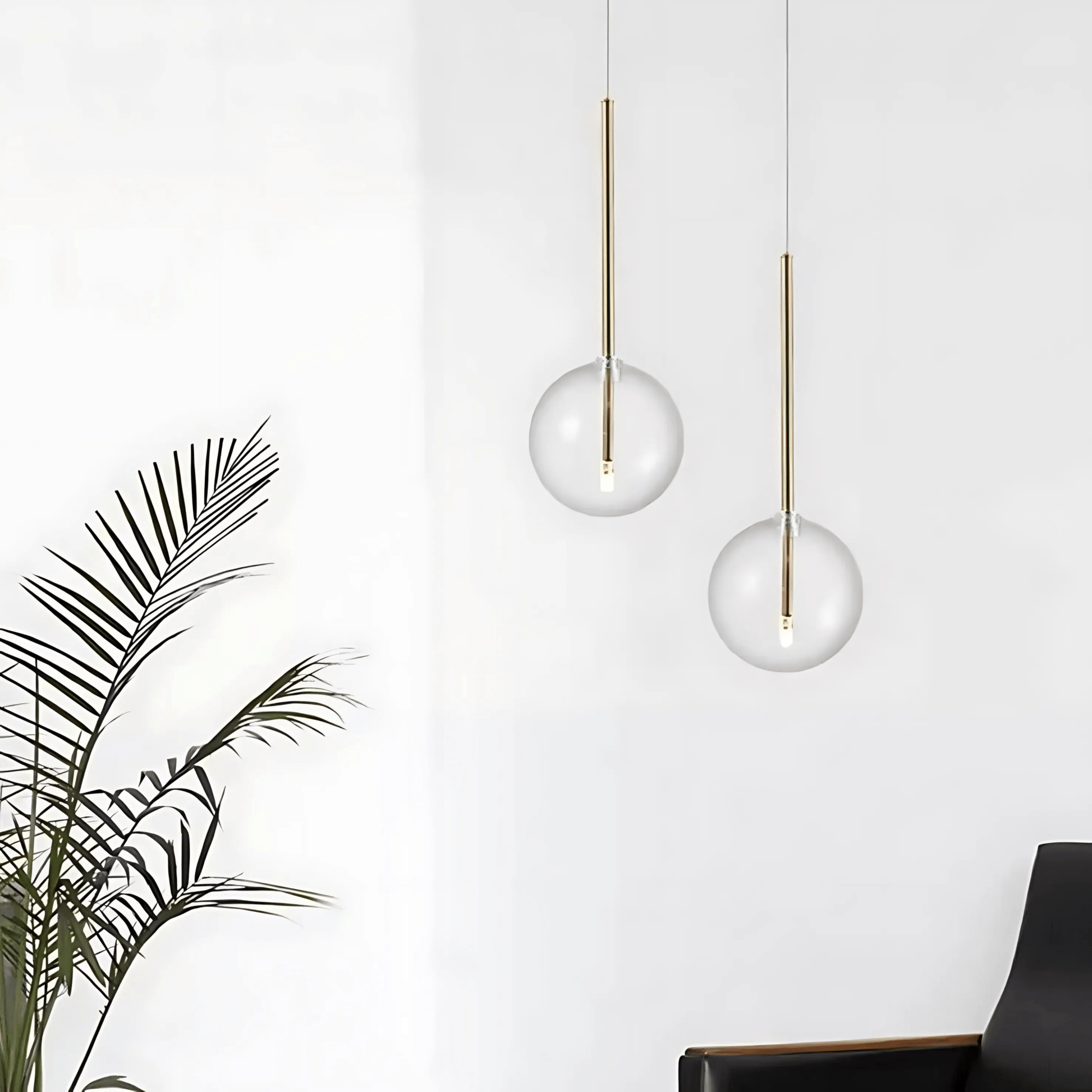 Contemporary Glass Globe Pendant Light In Three Sizes NALANI