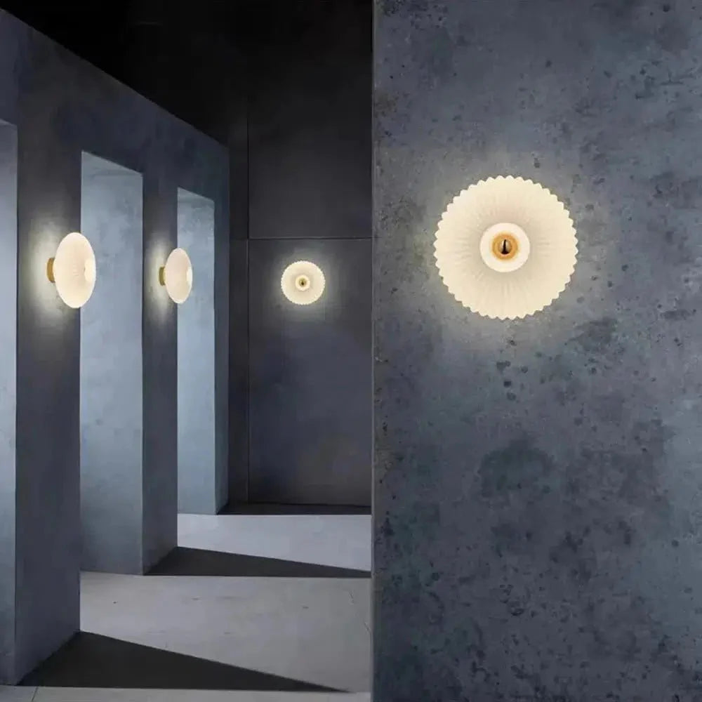 Contemporary Glass Wall Light In Three Elegant Colours NALANI