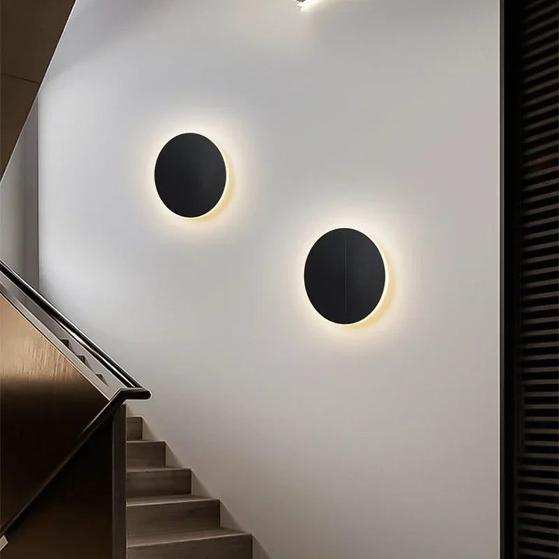 Contemporary Round LED Wall Light for Modern Home Decor NaLani