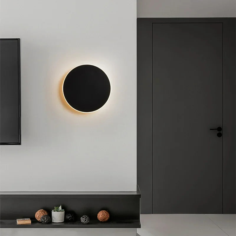 Contemporary Round LED Wall Light for Modern Home Decor NaLani