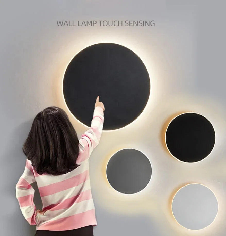 Contemporary Round LED Wall Light for Modern Home Decor NaLani