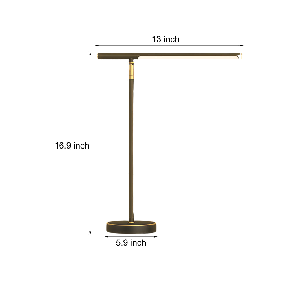 Copper Linear Brass LED Desk Lamp With Adjustable Direction NALANI