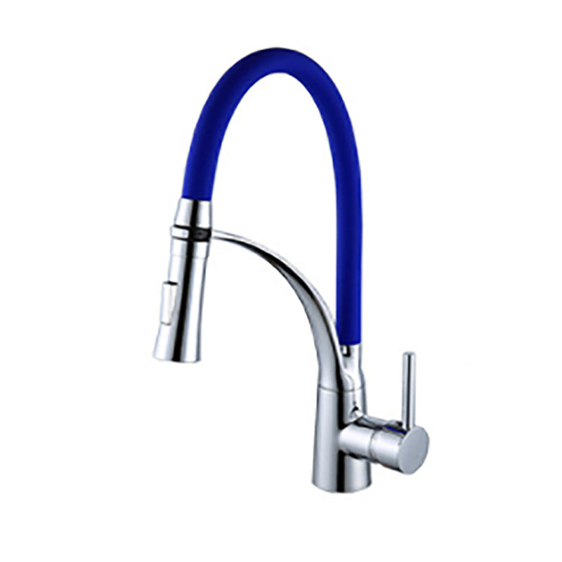 Copper Touchless Kitchen Faucet With Water Dispenser Blue NALANI