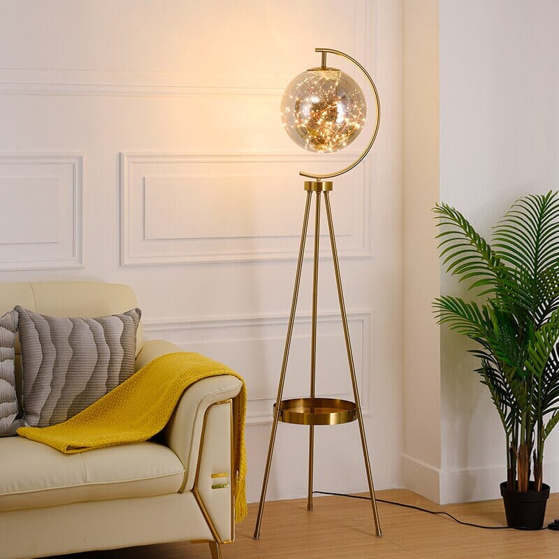 Creative Glass Ball Luxury Floor Lamp for Modern Home Decor NALANI