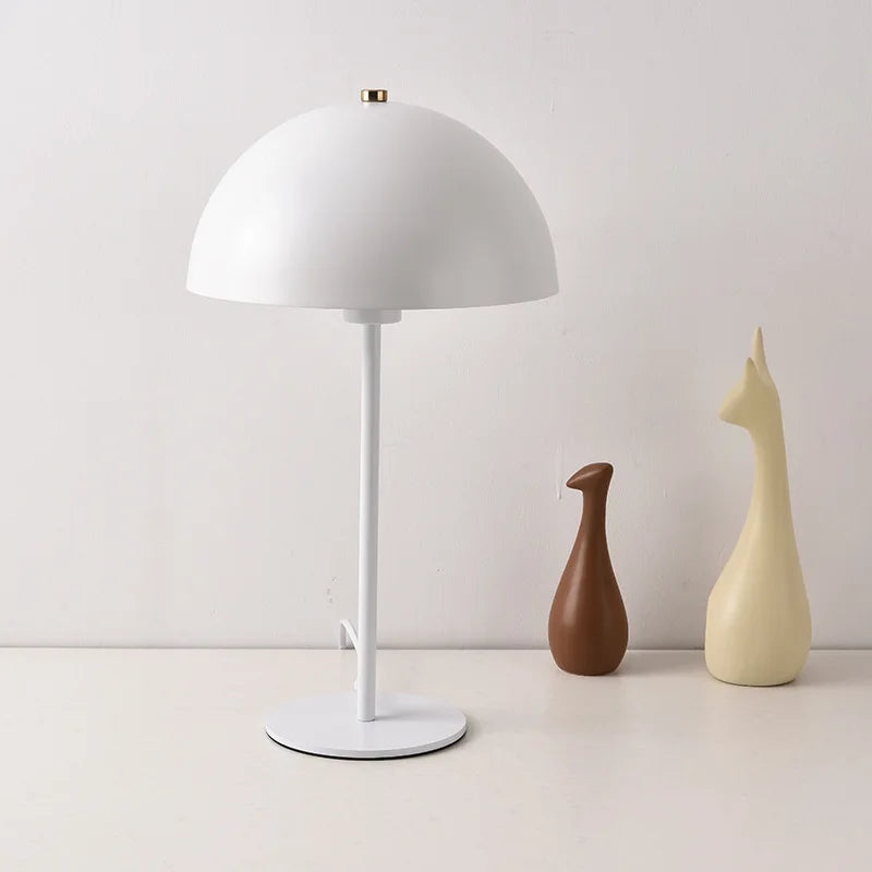 Creative Metal LED Mushroom Lamp for Unique Home Decor Black NALANI