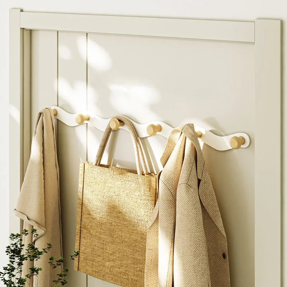 Creative Wave Shaped Wall Hook Rack No Drill Installation NaLani