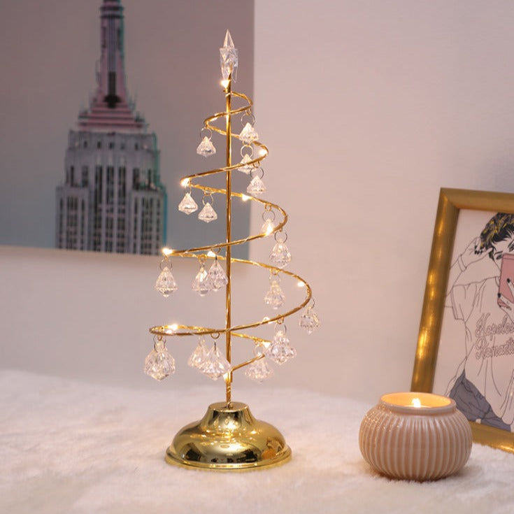 Crystal Christmas Tree Table Lamp Acrylic Night Light NALANI