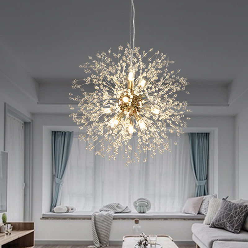 Crystal Orb Dandelion Ceiling Light Modern Chandelier NALANI