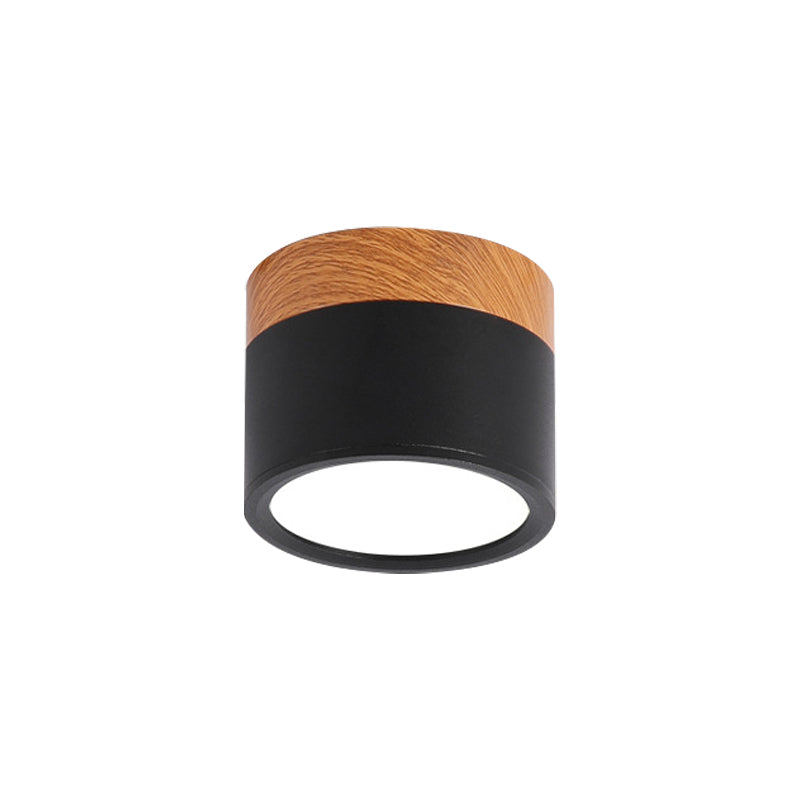 Cylindrical Flush Mount Ceiling Light Metal For Kitchen Bar NALANI