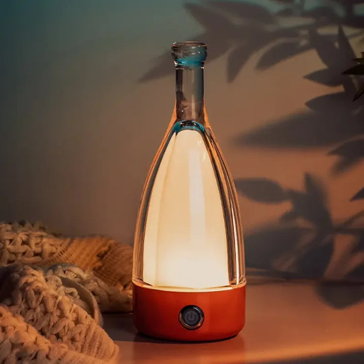 Decorative Rechargeable Wine Bottle Lamp for Relaxing Atmosphere NALANI