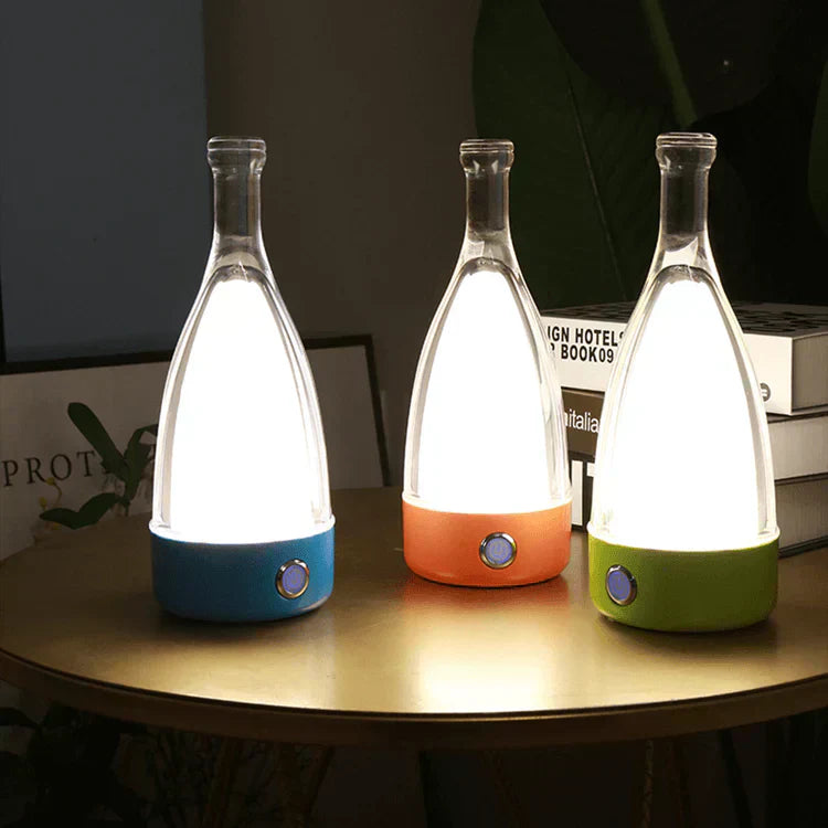 Decorative Rechargeable Wine Bottle Lamp for Relaxing Atmosphere NALANI