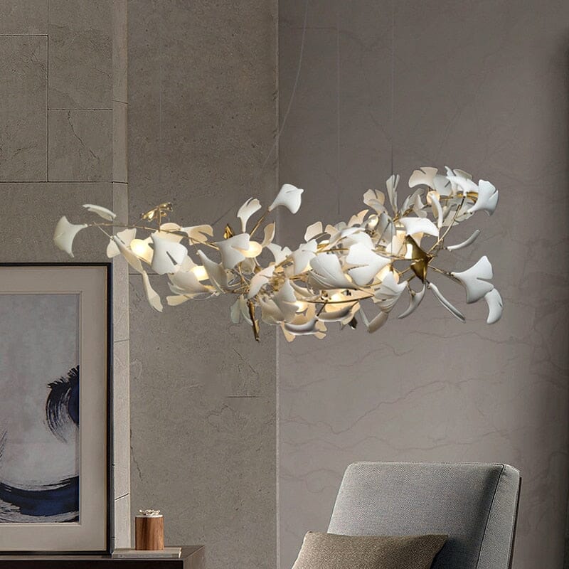 Diapole | Porcelain Leaves Pendant Light for Elegant Home Décor NALANI