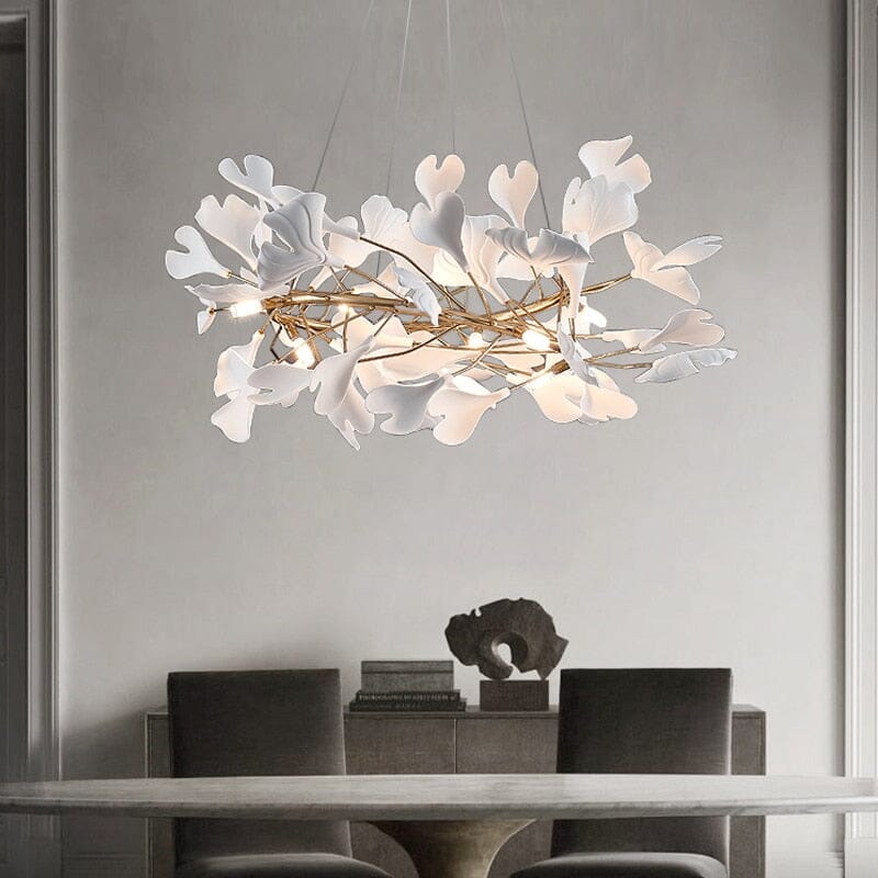 Diapole | Porcelain Leaves Pendant Light for Elegant Home Décor NALANI