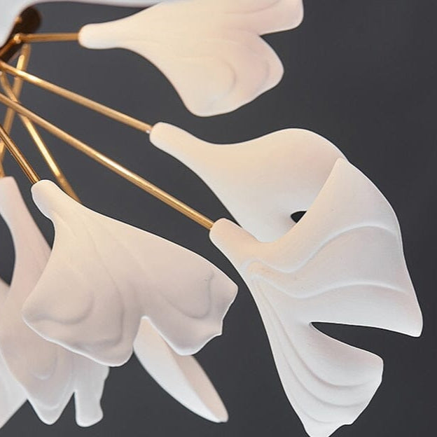 Diapole | Porcelain Leaves Pendant Light for Elegant Home Décor NALANI