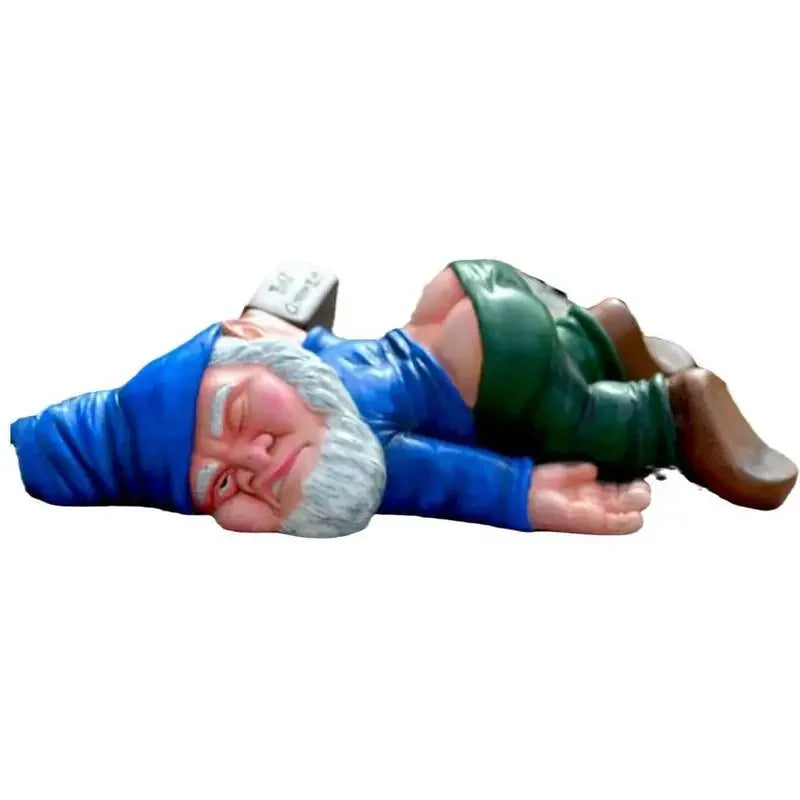 Drunken Gnome Garden Statue Creative Resin Ornament 13x9 cm Default SEREIN
