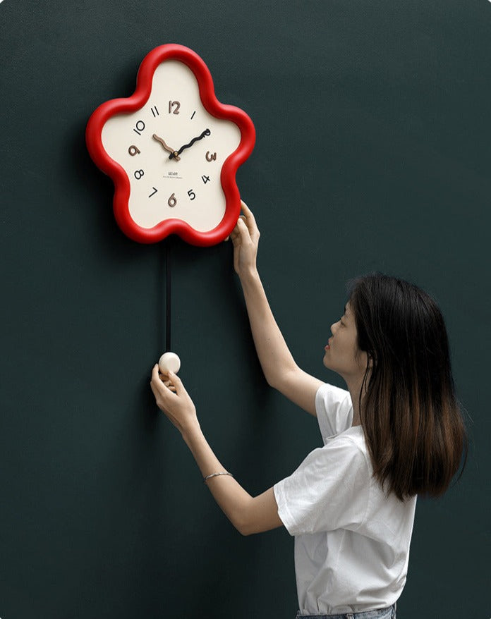 Eco-Friendly Silent Pendulum Wall Clock for Living Room and Office NALANI