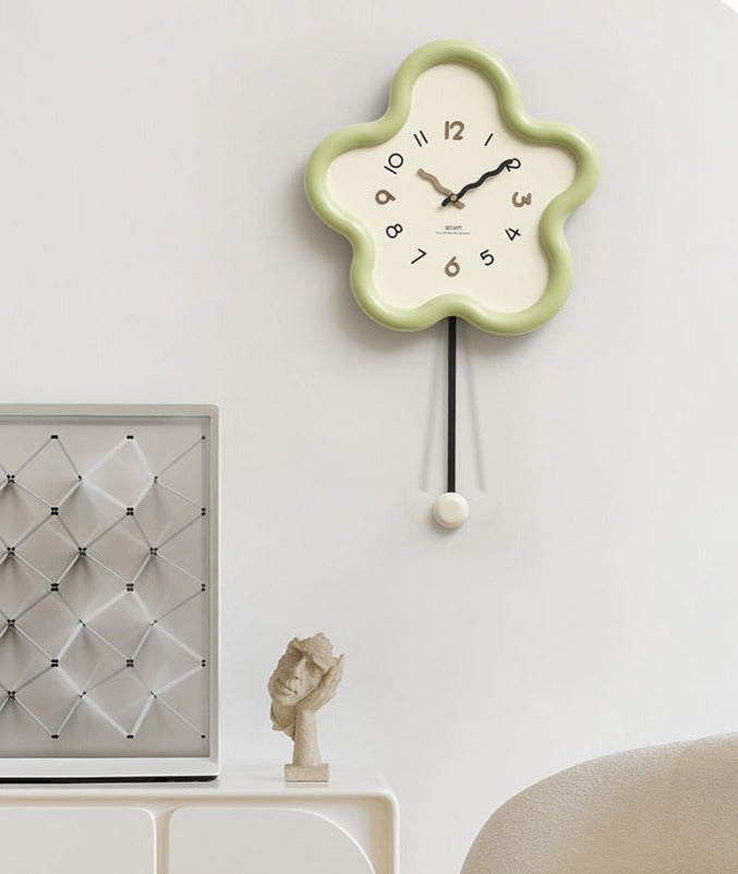Eco-Friendly Silent Pendulum Wall Clock for Living Room and Office NALANI