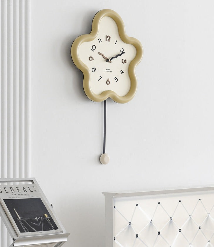 Eco-Friendly Silent Pendulum Wall Clock for Living Room and Office NALANI