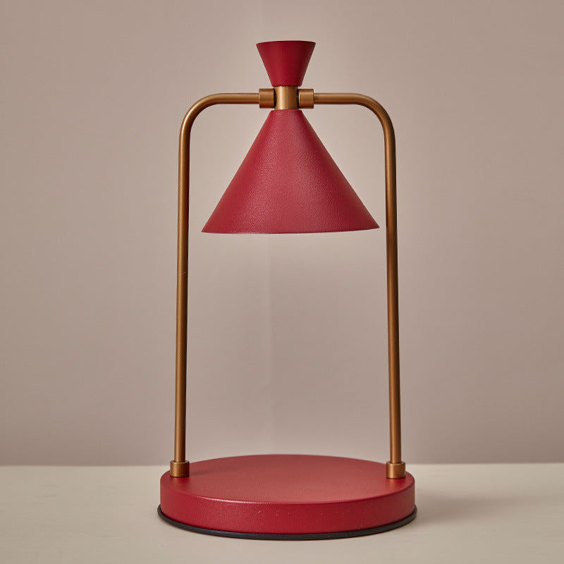 Elegant Candle Warmer Lamp with Stepless Dimming for Home Ambiance Red NaLani