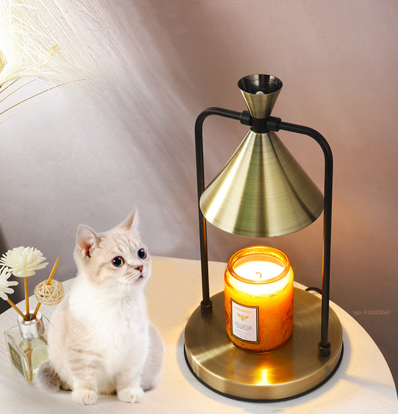 Elegant Candle Warmer Lamp with Stepless Dimming for Home Ambiance NaLani