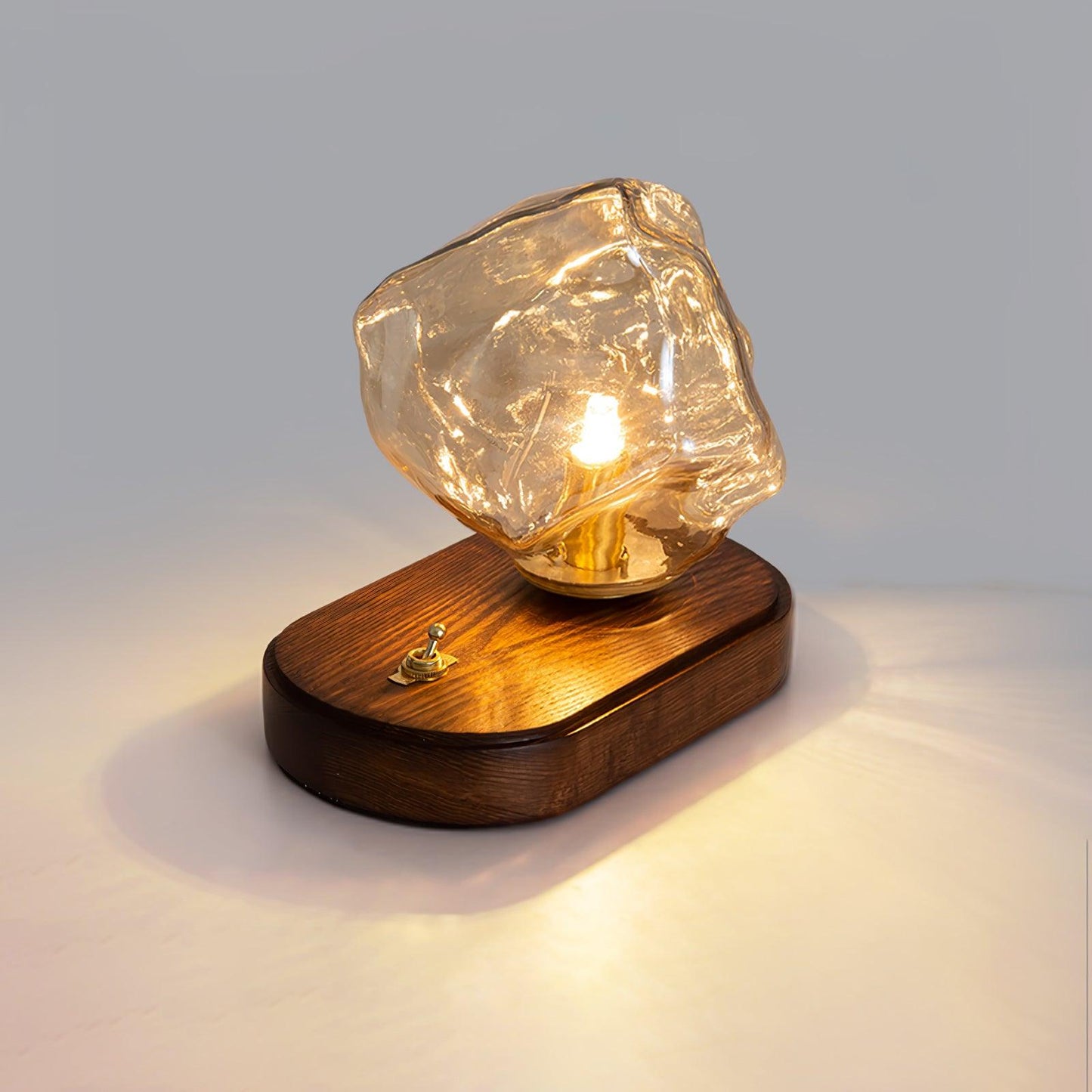 Elegant Glass Table Lamp for Home Lighting with Frosted Design NALANI