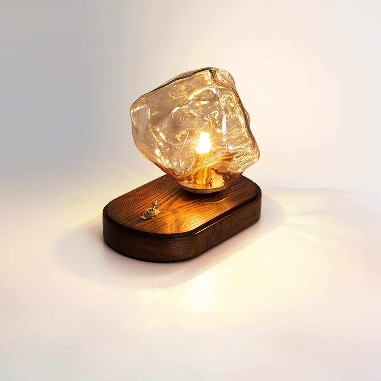 Elegant Glass Table Lamp for Home Lighting with Frosted Design NALANI