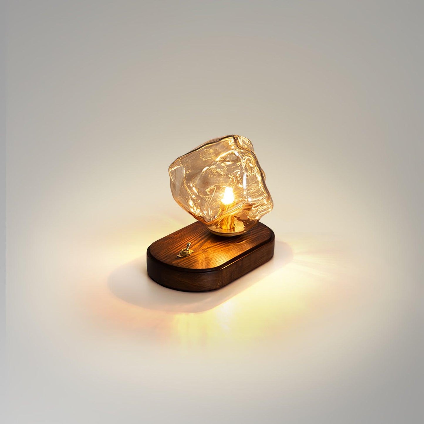 Elegant Glass Table Lamp for Home Lighting with Frosted Design NALANI