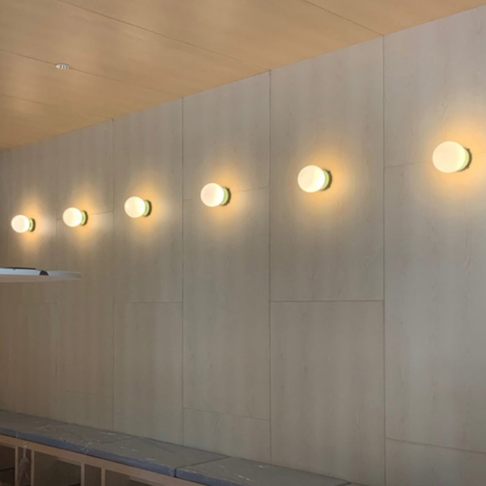 Elegant Glass Wall Lamp with Plug-In Design and LED Bulb NaLani