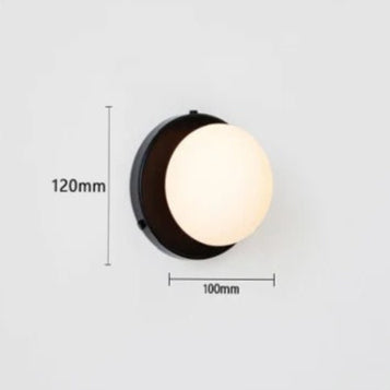 Elegant Glass Wall Lamp with Plug-In Design and LED Bulb NaLani