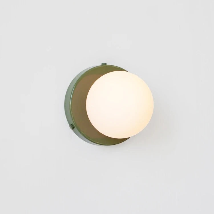 Elegant Glass Wall Lamp with Plug-In Design and LED Bulb No Plug - Green NaLani