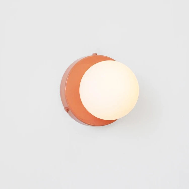 Elegant Glass Wall Lamp with Plug-In Design and LED Bulb No Plug - Pink NaLani