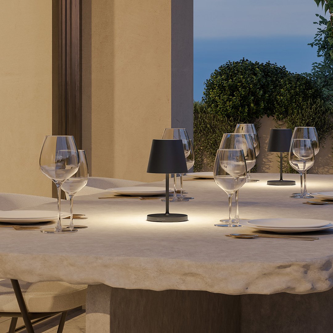Elegant LED Table Lamp with Touch Dimmer and Warm White Light NALANI
