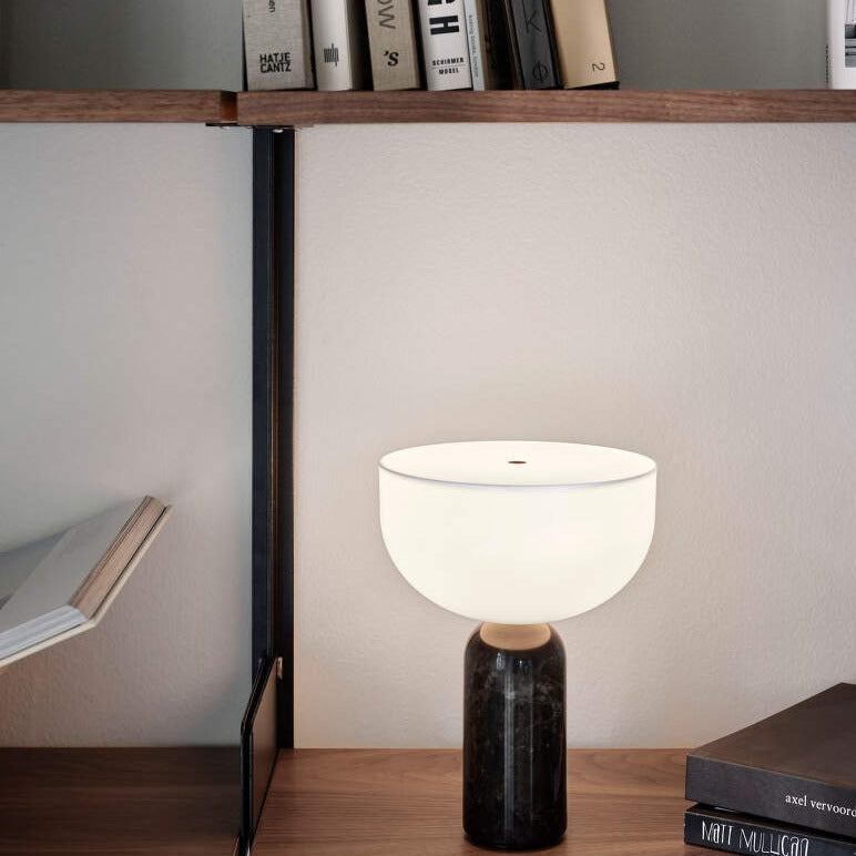 Elegant Marble Lamp With Refined Marble Base Lighting NALANI