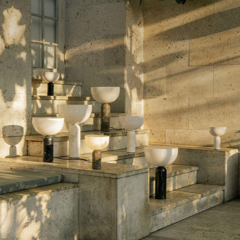 Elegant Marble Lamp With Refined Marble Base Lighting NALANI