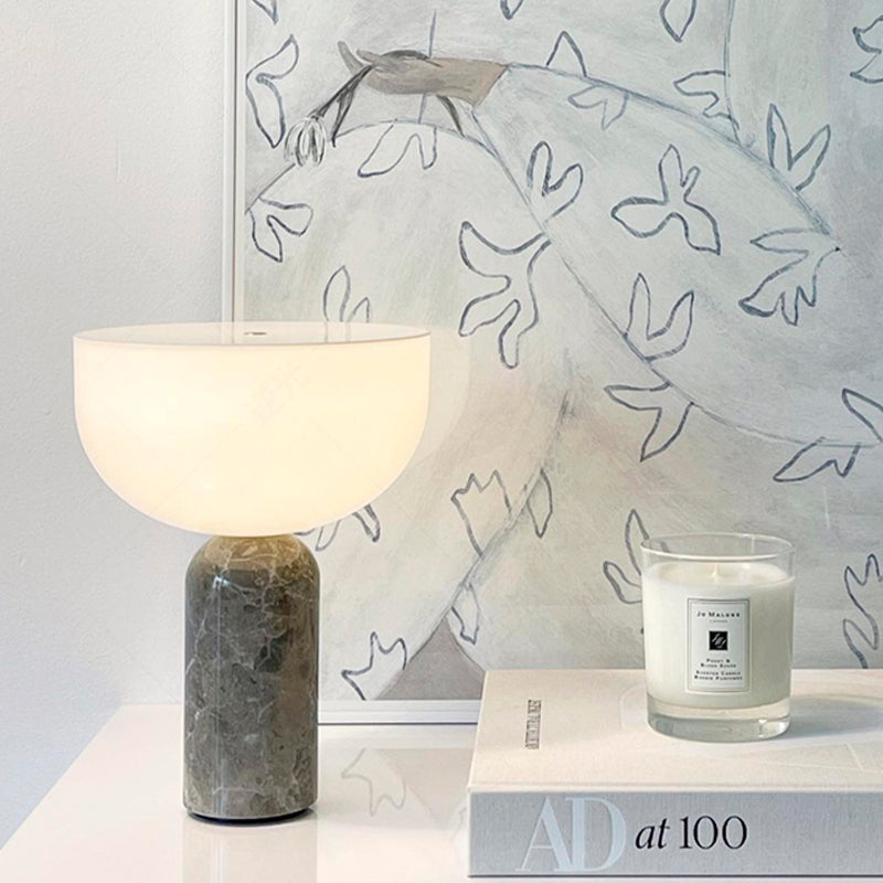 Elegant Marble Lamp With Refined Marble Base Lighting NALANI