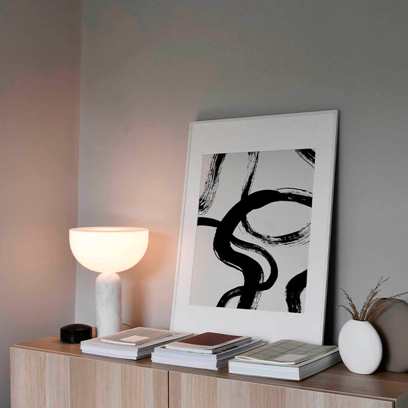 Elegant Marble Lamp With Refined Marble Base Lighting NALANI