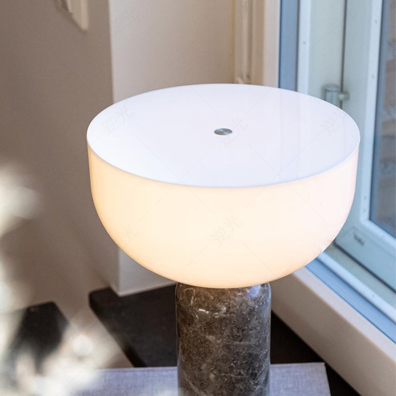 Elegant Marble Lamp With Refined Marble Base Lighting NALANI