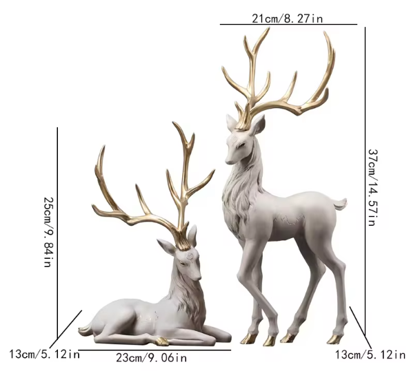Elegant Reindeer Sculpture for Home Décor NaLani