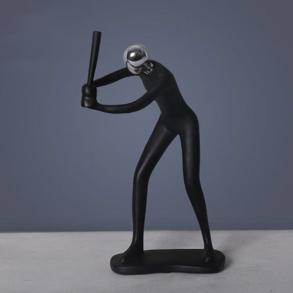 Elegant Sport Figures for Home and Office Decor Baseball: 10.2 x 4.7 inches (26 x 12 cm) NaLani