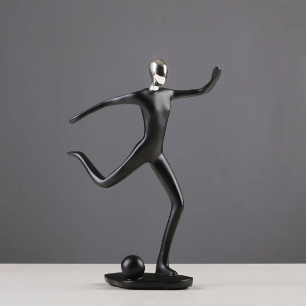 Elegant Sport Figures for Home and Office Decor Soccer ball: 7.5 x 10.2 inches (19 x 26 cm) NaLani