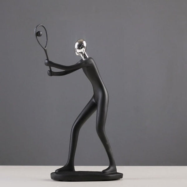 Elegant Sport Figures for Home and Office Decor Tennis: 6.7 x 9.8 inches (17 x 25 cm) NaLani