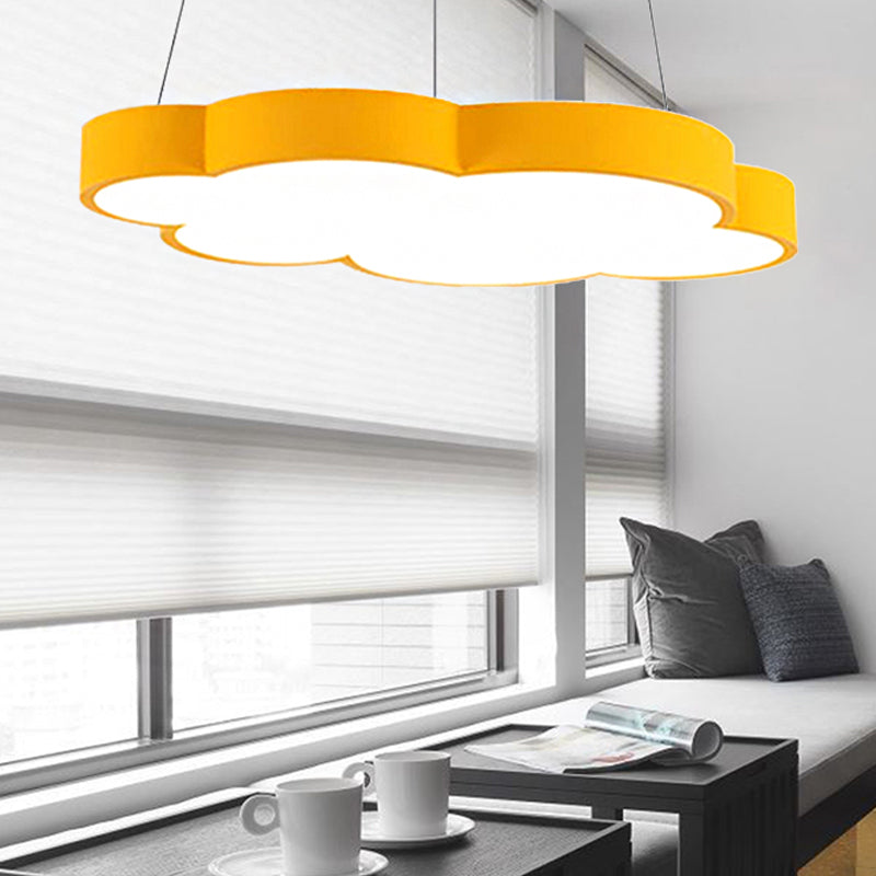 Floating Cloud Pendant Light Nordic Style Acrylic Dining Yellow NALANI