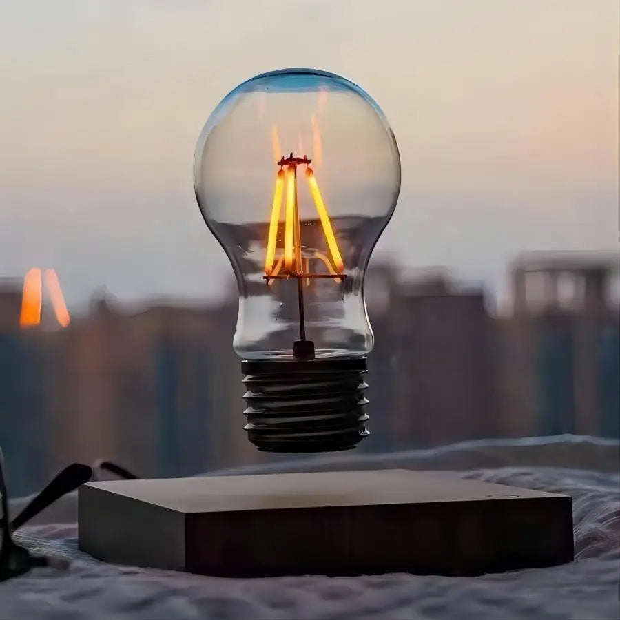 Floating Glass LED Table Lamp With Magnetic Levitation NALANI