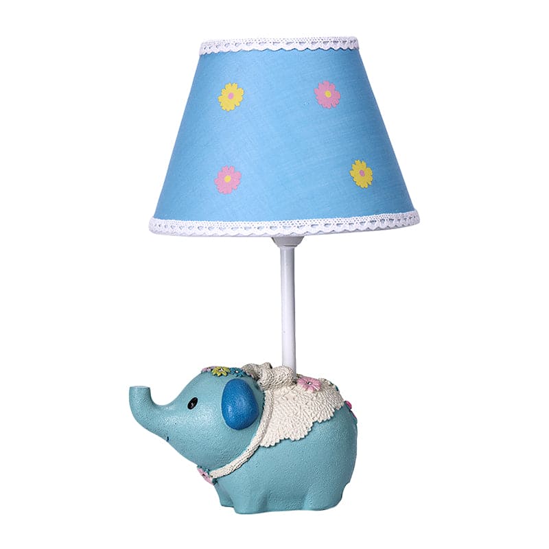 Floral Table Lamp With Elephant Base For Elegant Decor NALANI