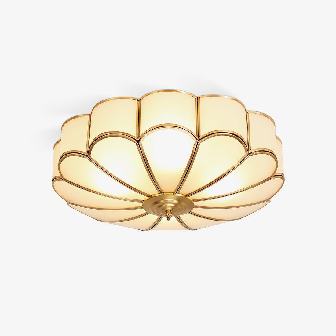 Flower Shape Glass Recessed Ceiling Light With Frosted Glow NALANI