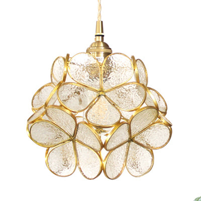 Flower Stained Glass Pendant Ceiling Light 1 Light Fixture NALANI