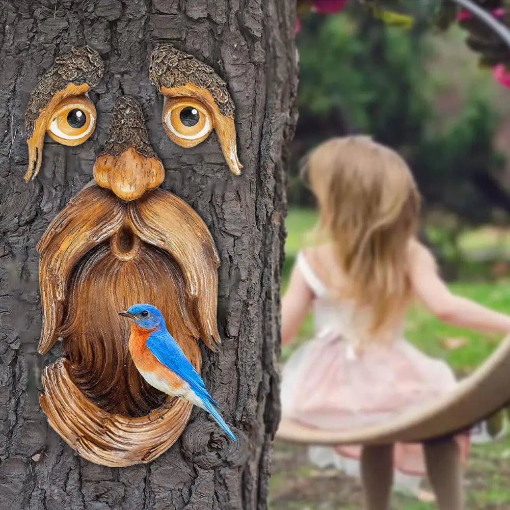Funny Waterproof Bird Feeder Garden Ornament for Outdoor Use SEREIN
