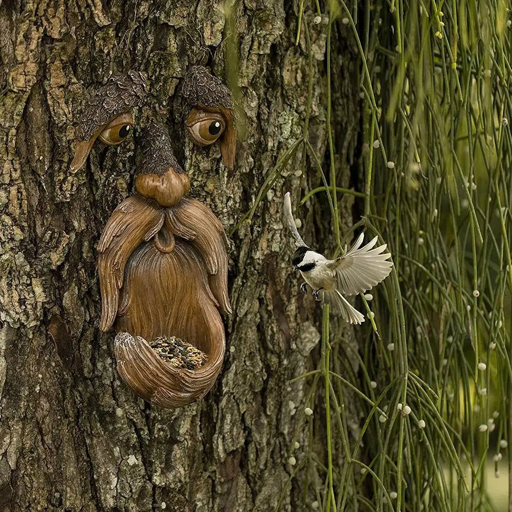 Funny Waterproof Bird Feeder Garden Ornament for Outdoor Use SEREIN