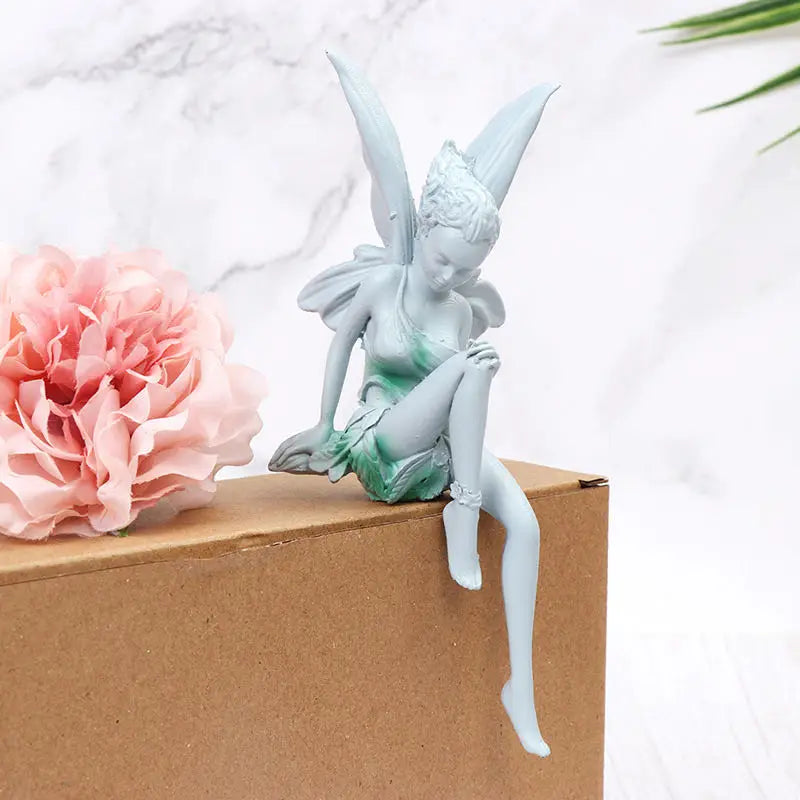 Garden Fairy Sculpture Made of Resin Decorative Outdoor Accent SEREIN